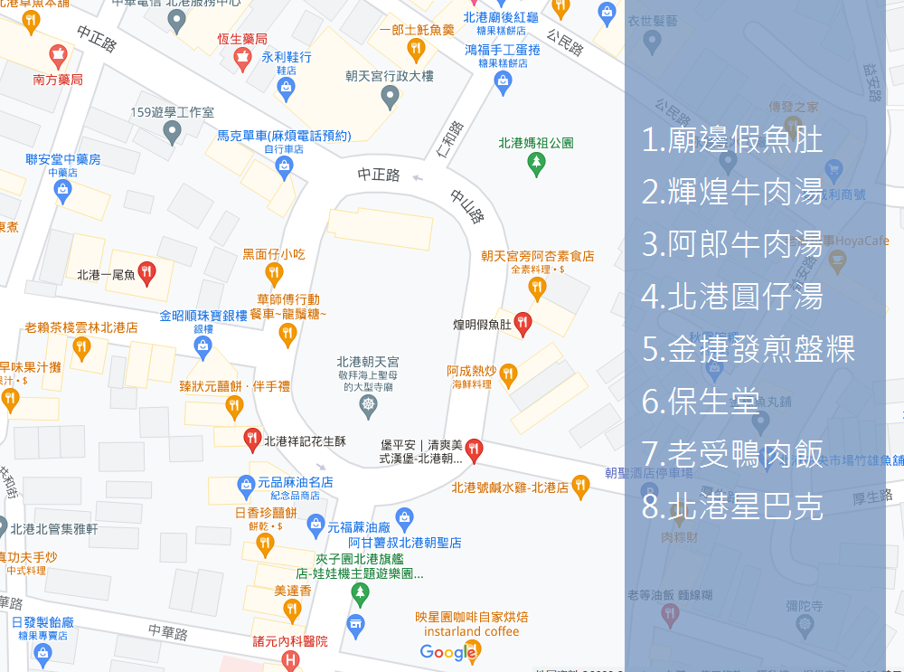 【北港朝天宮】地圖