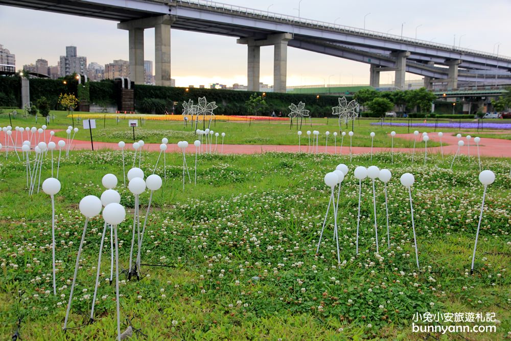 板橋新約會點 | 江翠礫間水岸蝴蝶公園，走進浪漫星空隧道、九萬隻風車組的夢幻大地景色！