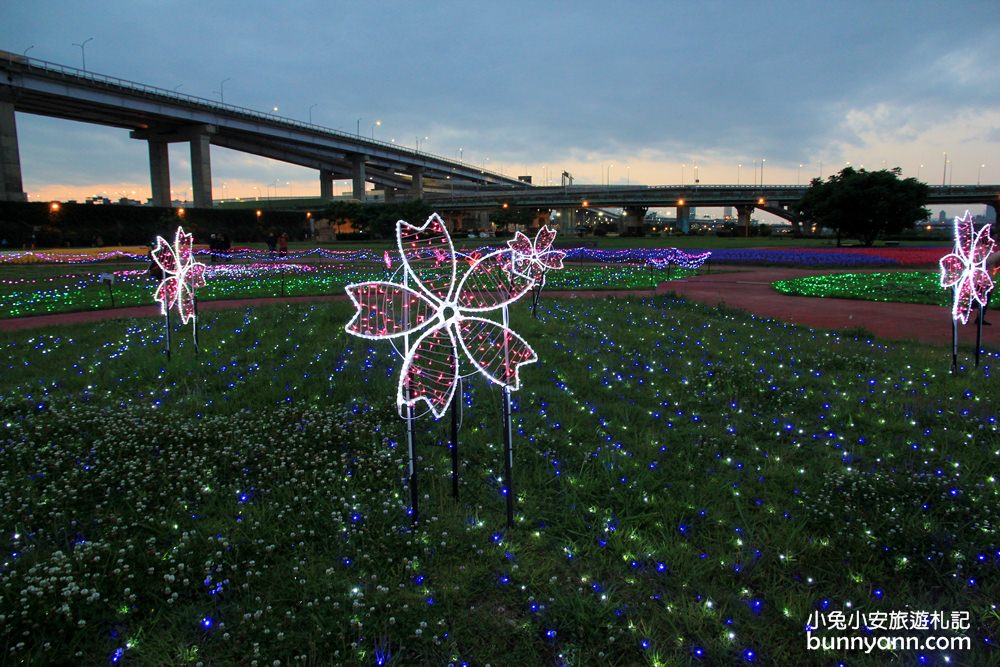 板橋新約會點 | 江翠礫間水岸蝴蝶公園，走進浪漫星空隧道、九萬隻風車組的夢幻大地景色！