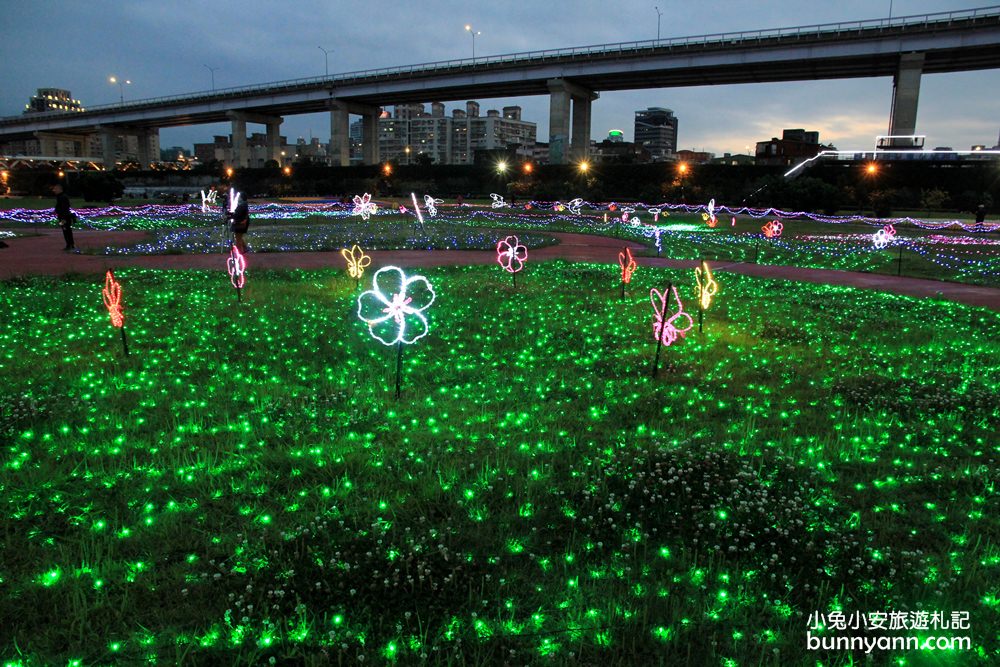 板橋新約會點 | 江翠礫間水岸蝴蝶公園，走進浪漫星空隧道、九萬隻風車組的夢幻大地景色！