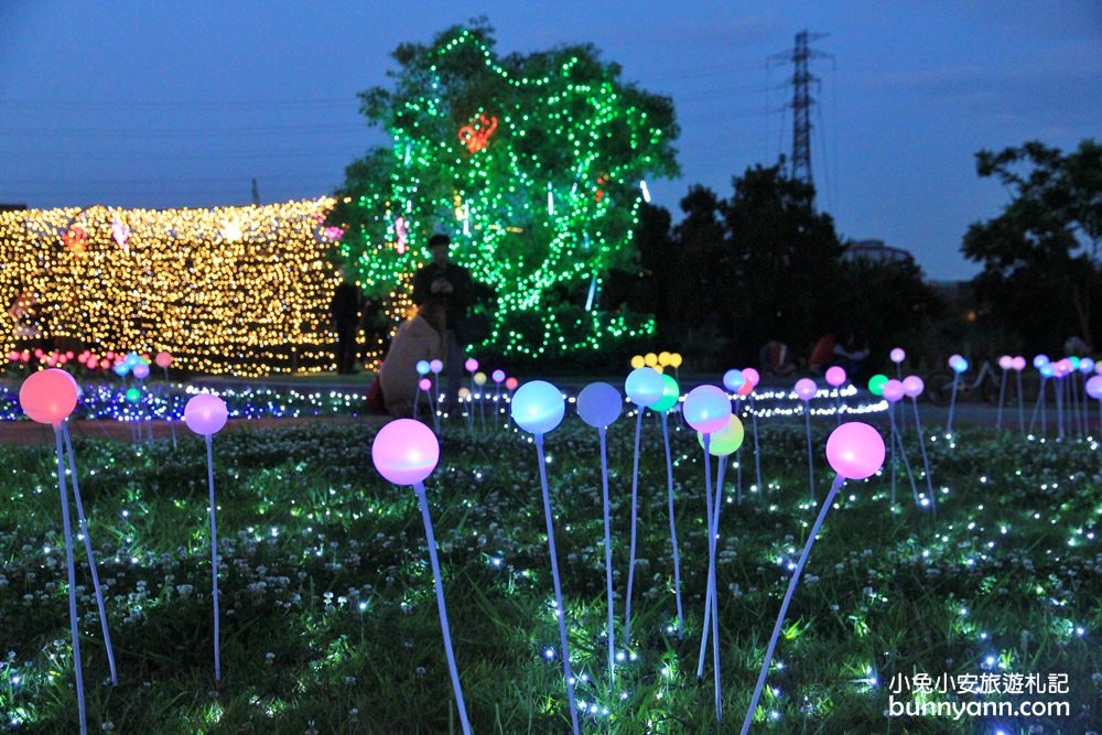 板橋新約會點 | 江翠礫間水岸蝴蝶公園，走進浪漫星空隧道、九萬隻風車組的夢幻大地景色！