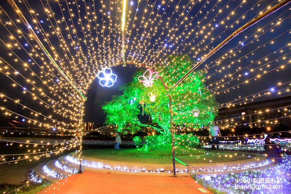 板橋新約會點 | 江翠礫間水岸蝴蝶公園，走進浪漫星空隧道、九萬隻風車組的夢幻大地景色！