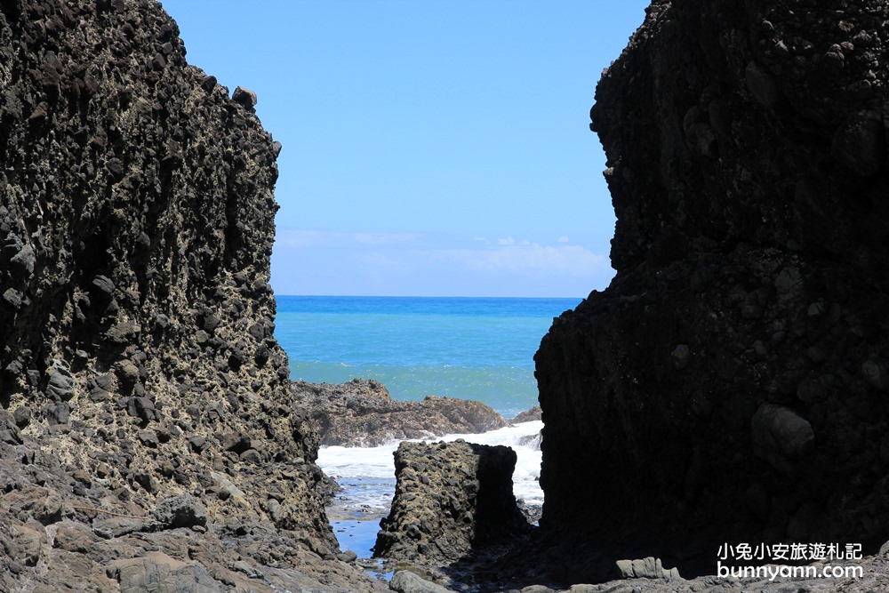 花蓮新景點》花蓮石門海秘境麻糬洞，電影沉默取景場景，賞東海岸唯美海景~