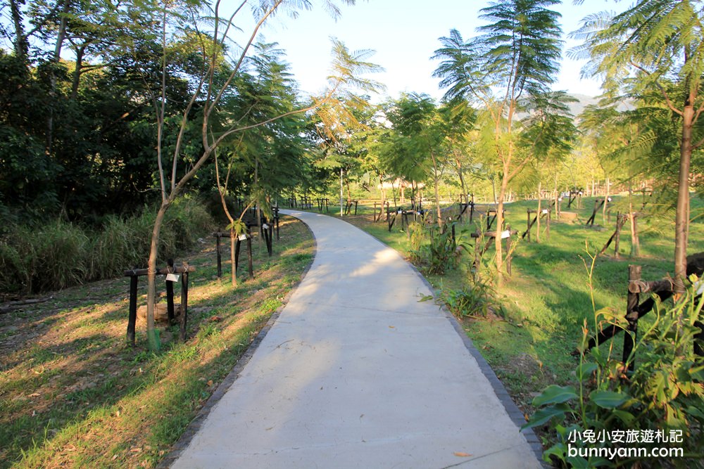 高雄景點》寶來花賞溫泉公園，群山包圍的足湯秘境，美人溫泉好滑嫩~