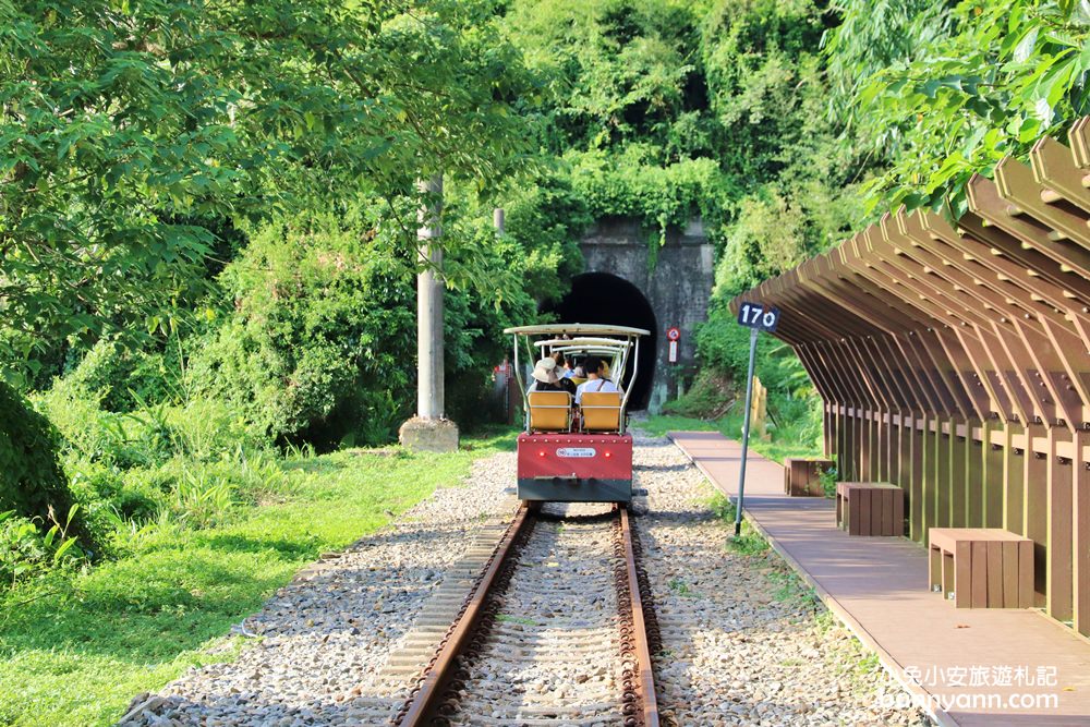 苗栗舊山線鐵道自行車，推薦必踩路線，山谷鐵軌鋼橋無限美