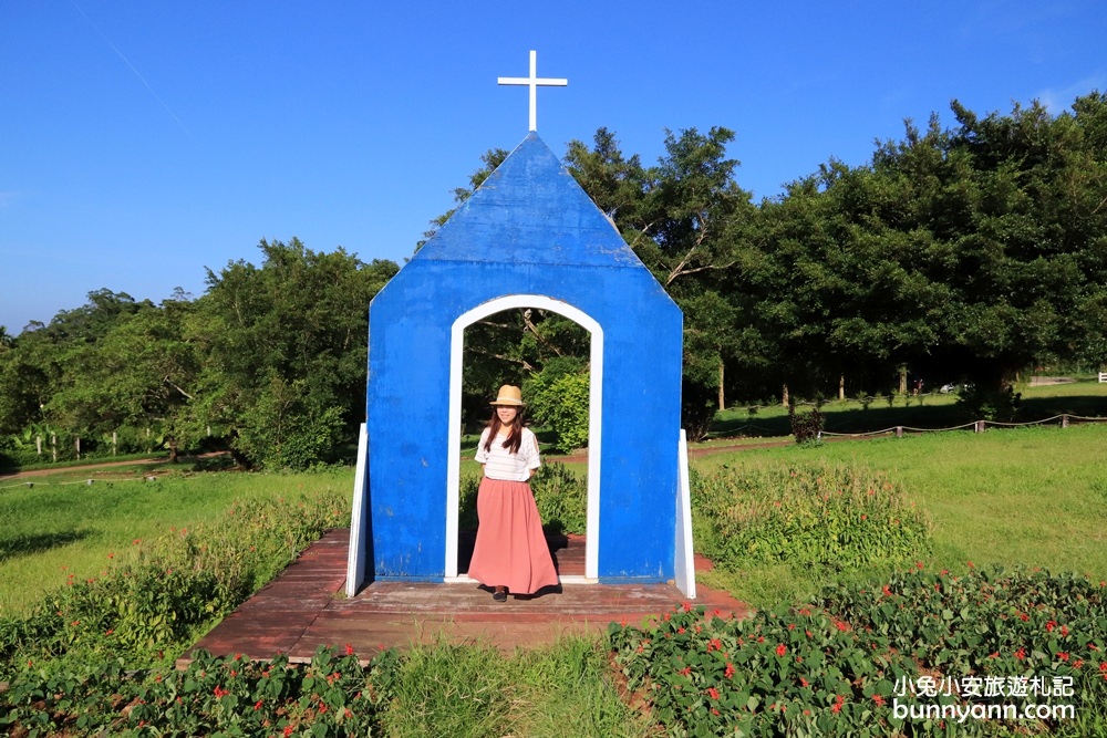 桃園景點》大溪花海農場，神秘復活島摩艾石像，全新優雅英國館秘密花園登場~