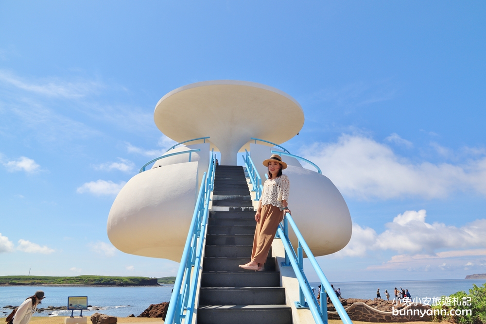 澎湖景點》搭飛碟去！澎湖美麗風櫃洞180度看海視野，聽海浪的聲音去～