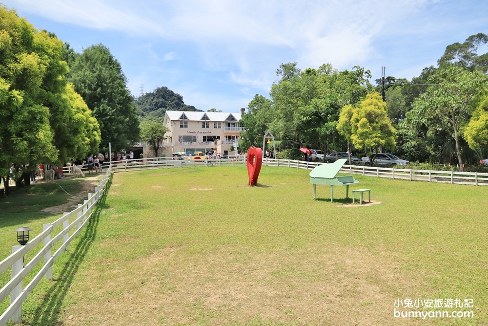 桃園景點》富田花園農場，羊駝、城堡、水上教堂一次拍個夠