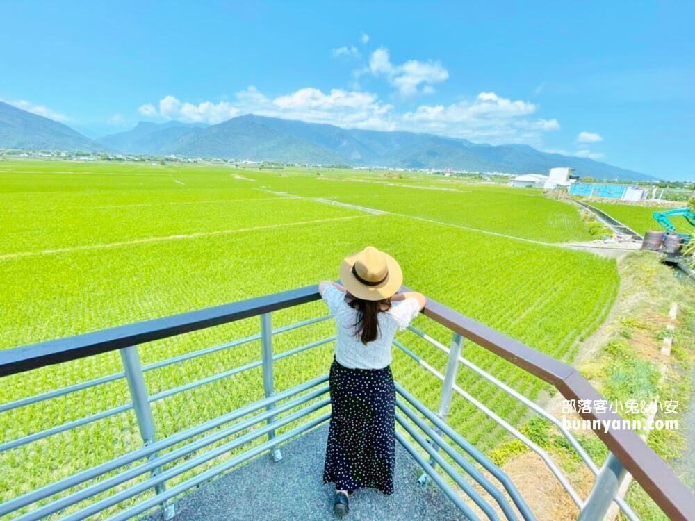 台東景點|錦園洗衣亭好美|最佳玩水田邊俱樂部|綠油油稻田好舒心