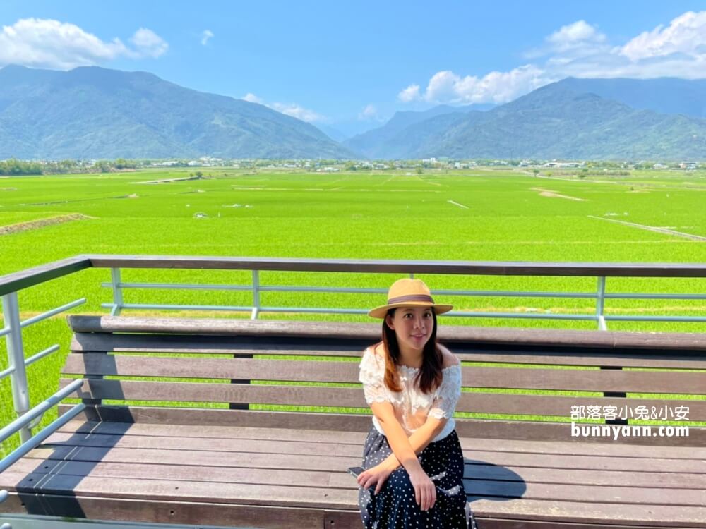 台東景點|錦園洗衣亭好美|最佳玩水田邊俱樂部|綠油油稻田好舒心