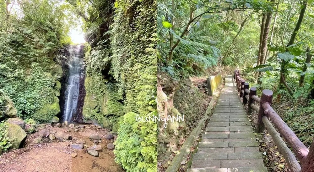 基隆七堵泰安瀑布，10分鐘賞山谷飛瀑，溪畔漫遊好愜意 @小兔小安*旅遊札記