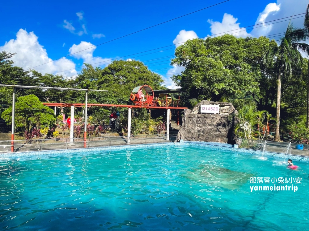 【河灣渡假村】懷舊版空中腳踏車在這裡玩，還能玩水、體能挑戰一次滿足