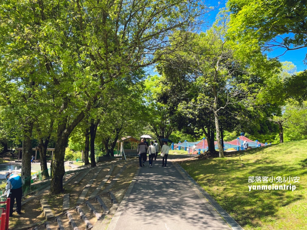 國營讚岐滿濃公園，超長滾輪溜滑梯、玩水、森林步道全都有