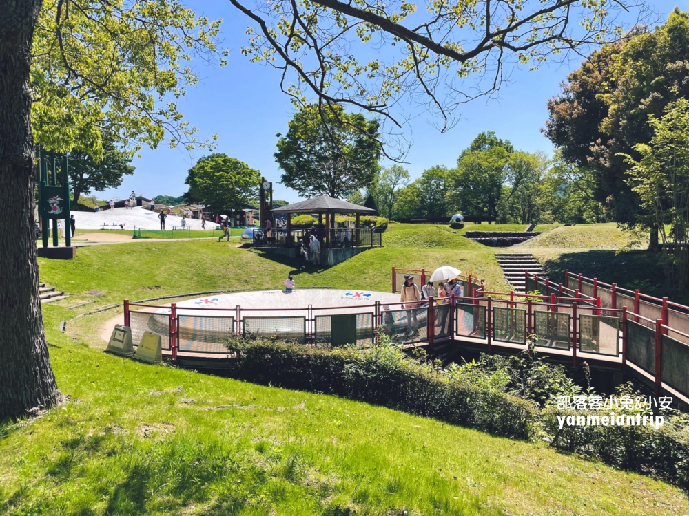 國營讚岐滿濃公園，超長滾輪溜滑梯、玩水、森林步道全都有