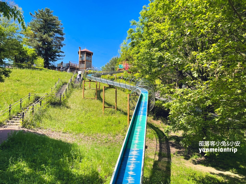 國營讚岐滿濃公園，超長滾輪溜滑梯、玩水、森林步道全都有