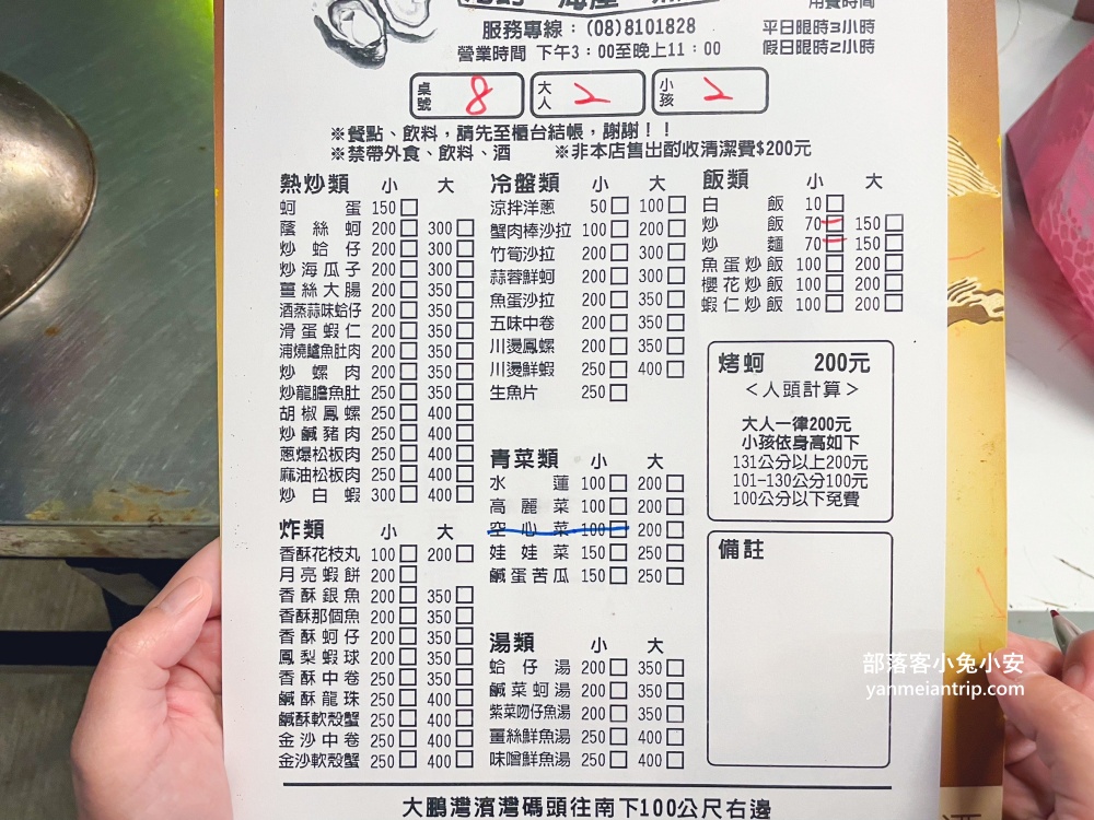 屏東「炭集烤蚵200吃到飽」大鵬灣附近好停車烤蚵吃到飽餐廳