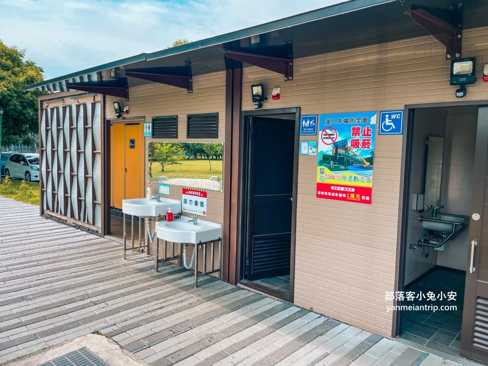 南投【草屯酷比親子運動公園】可以待一小時玩樂，開欣玩滾輪溜滑梯與親子遊戲區
