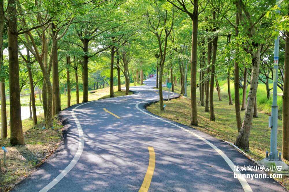 台中景點》潭雅神綠園道，美拍浪漫s彎道&波浪自行車道