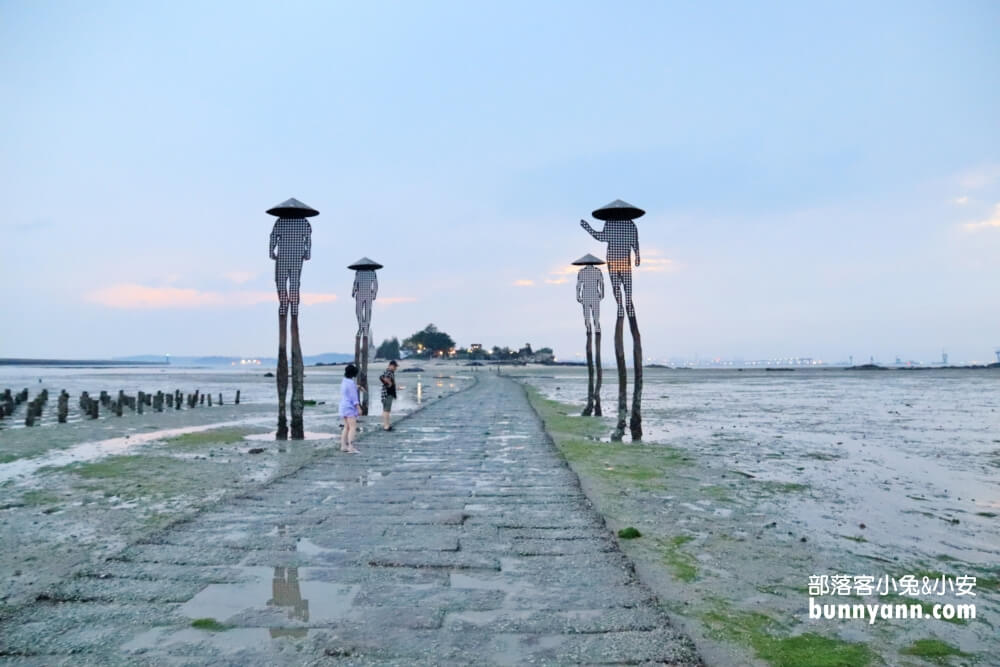 金門景點》建功嶼，金門版摩西分海，必拍海上牡蠣人，賞夕陽最佳秘境