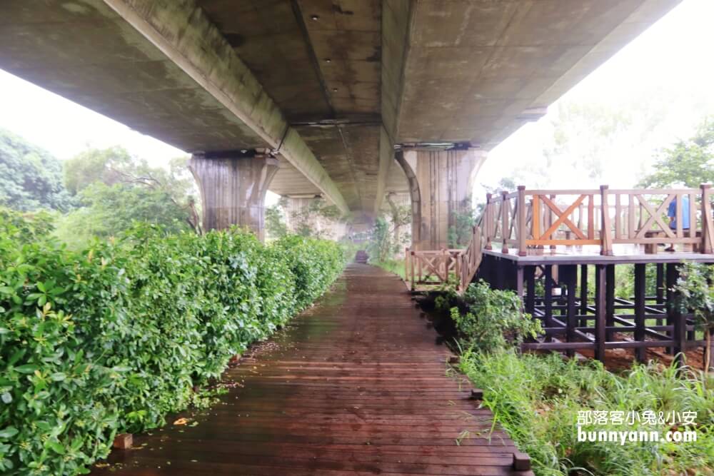 台中地底城【沙鹿休閒景觀步道】國道下方迷你萬里長城步道