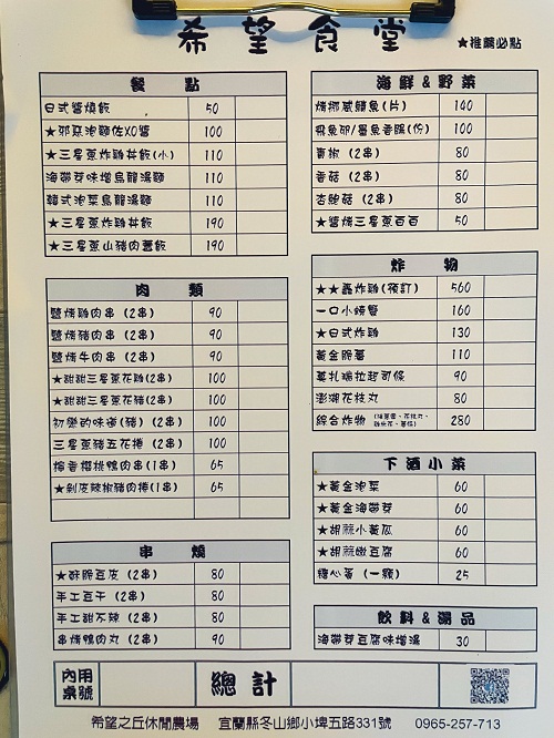 宜蘭希望之丘露營區，英倫風露營車住一晚(2022價格)