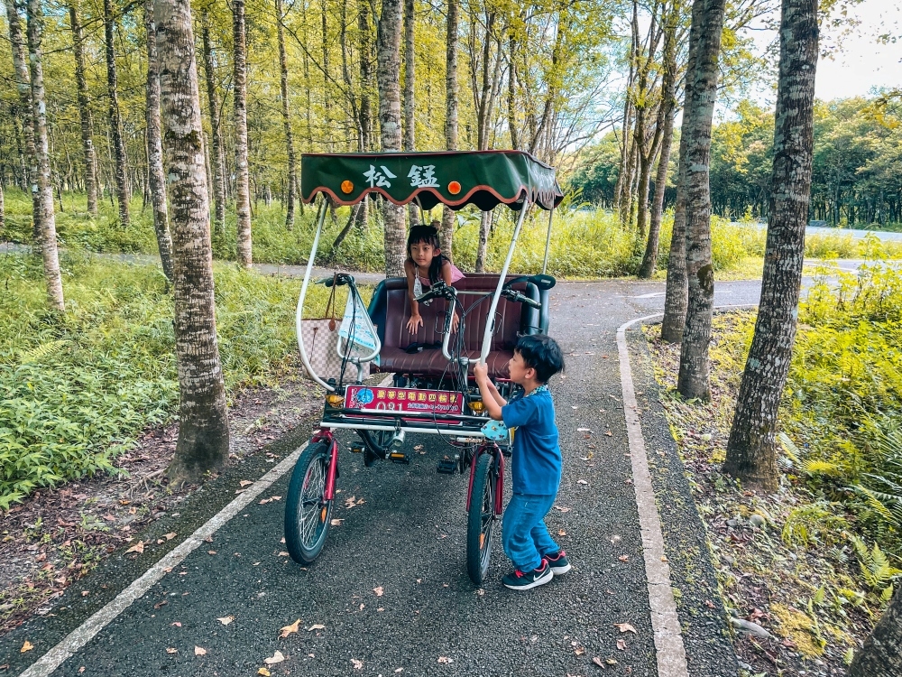 花蓮景點「大農大富平地森林園區」騎單車，腳踏車租借、環境、停車全攻略。