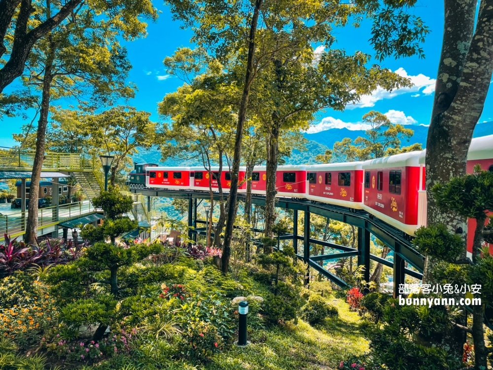 南庄【蘇維拉莊園】漂浮紅色列車與露營車，夢幻樹屋住一晚