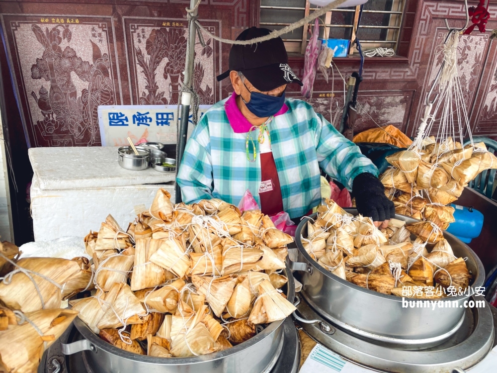 石門林蜂肉粽，高齡95歲阿嬤的肉粽攤，十八王公必買肉粽