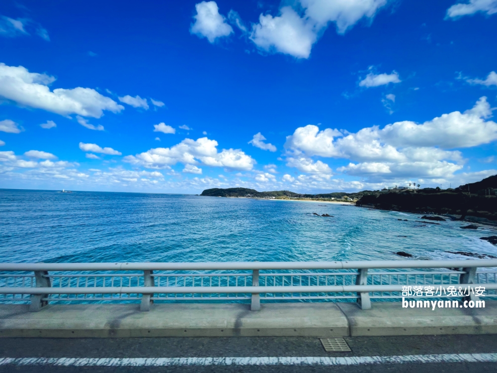 【角島大橋】景色超美的角島大橋展望台，和食処夢岬定食。