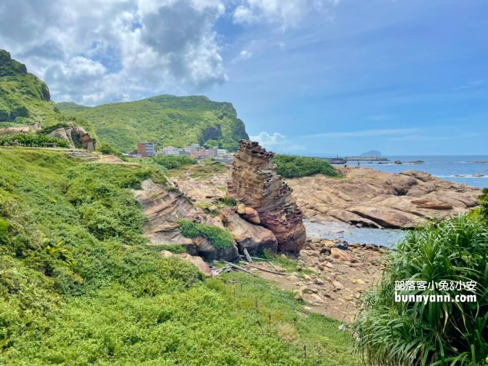 新北海岸景色【南雅奇岩】冰淇淋岩石，湛藍大海讓人拋開煩惱