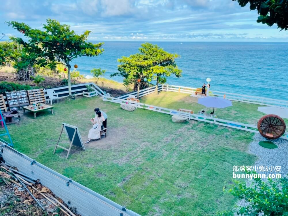 【花蓮】浪慢咖啡，超美海景咖啡店，吹海風盪鞦韆超愜意