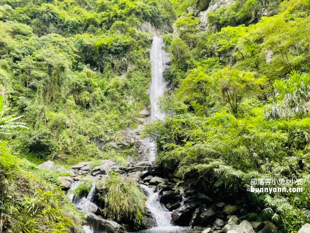 花蓮【南安瀑布】走一分鐘即可賞飛瀑，地點交通觀光指南