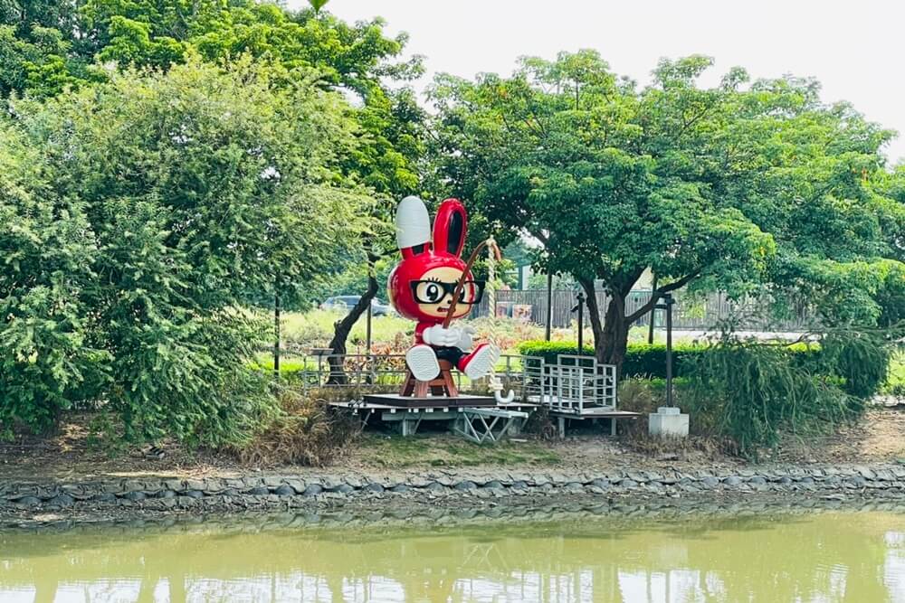 台南月津港親水公園，橋南老街半日遊，騎單車漫遊河濱好悠閒