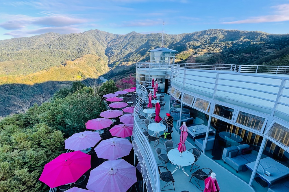 新竹數碼天空景觀餐廳，最新餐點和風景視野分享，鬆獅犬好可愛