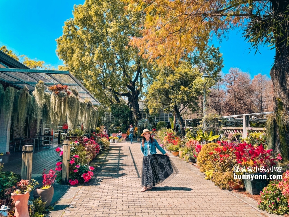 彰化【菁芳園】美麗登場，夢幻繽紛花牆，玻璃小屋隨你拍照