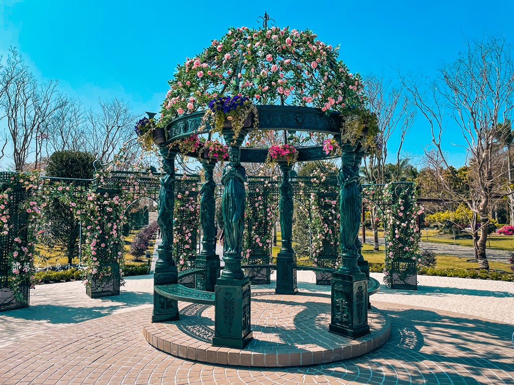 彰化成美文化園最新東園區，暢遊日式松柏園，浪漫宮廷造景超好拍