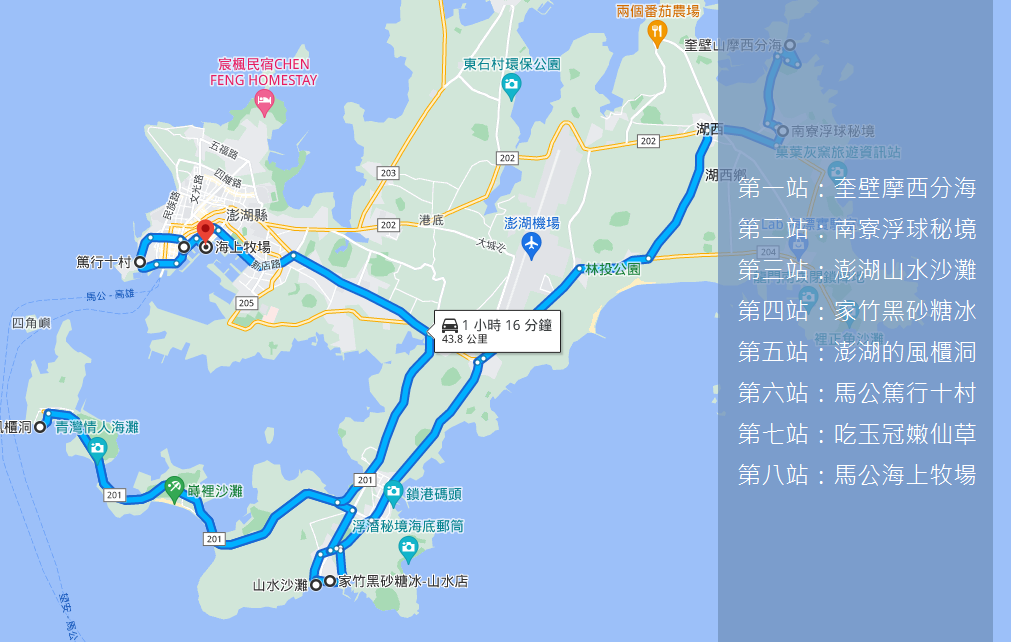 2024【澎湖南環景點】TOP7澎湖南環必訪和一日遊路線地圖。